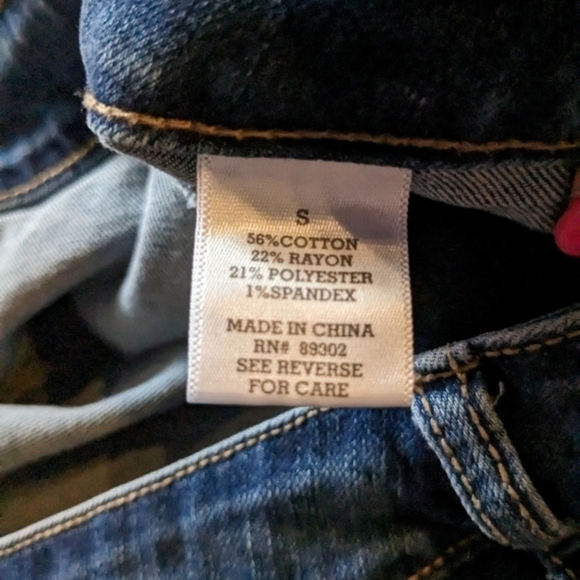 Alter'd State Small Short Blue Denim Jean Skirt‎ w/ Button Enclosure - Picture 9 of 10